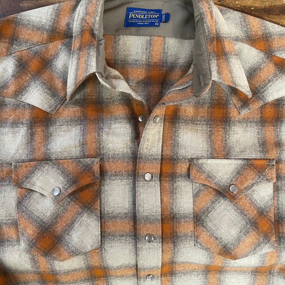 Pendleton Snap Front Western Canyon Shirt - LONG (XLT)